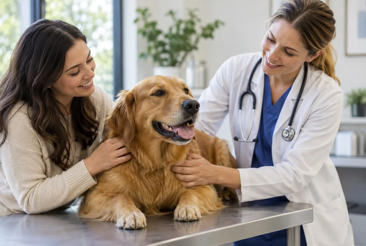 Pet owner comparing options for popular pet insurance companies